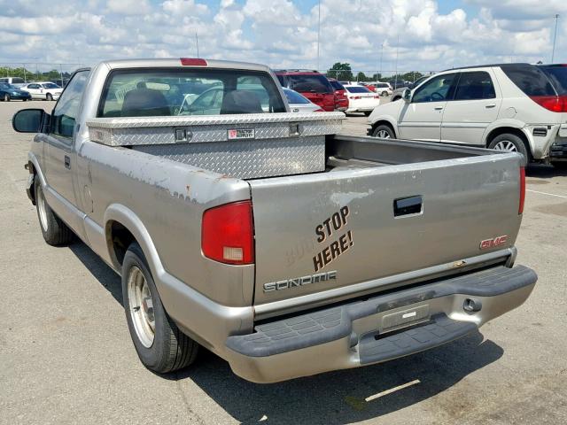 1GTCS14H538227378 - 2003 GMC SONOMA BEIGE photo 3