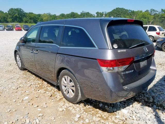 5FNRL5H65EB132376 - 2014 HONDA ODYSSEY EX GRAY photo 3