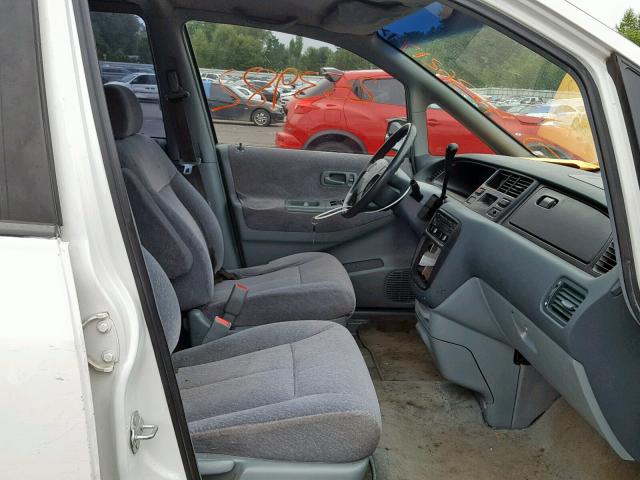 JHMRA1869SC031766 - 1995 HONDA ODYSSEY LX WHITE photo 5