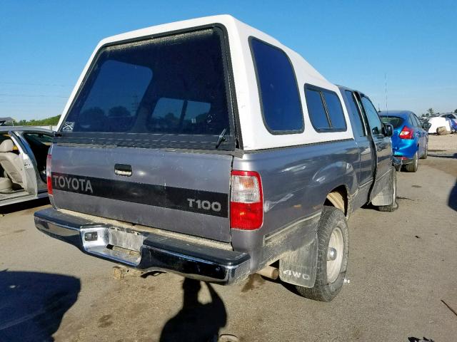 JT4UN22D8V0045953 - 1997 TOYOTA T100 XTRAC GRAY photo 4