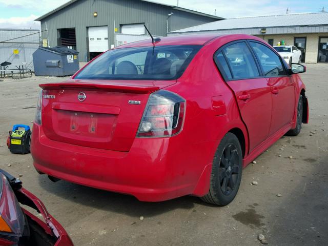 3N1AB6AP9CL741707 - 2012 NISSAN SENTRA 2.0 RED photo 4