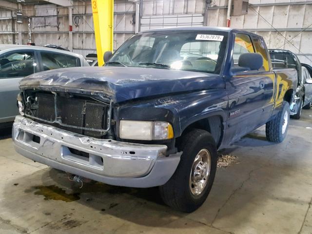 3B7KC23681G709638 - 2001 DODGE RAM 2500 BLUE photo 2