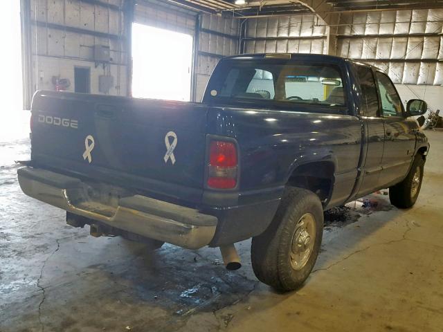 3B7KC23681G709638 - 2001 DODGE RAM 2500 BLUE photo 4