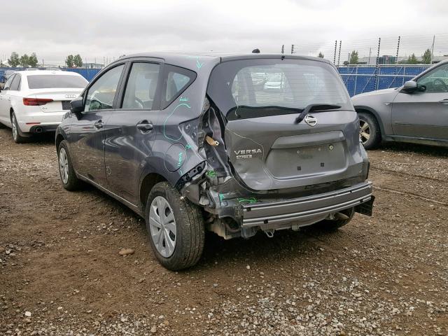 3N1CE2CP4JL365730 - 2018 NISSAN VERSA NOTE GRAY photo 3