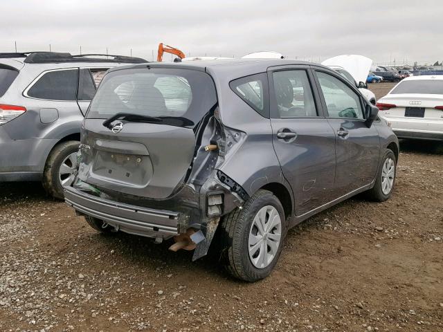 3N1CE2CP4JL365730 - 2018 NISSAN VERSA NOTE GRAY photo 4