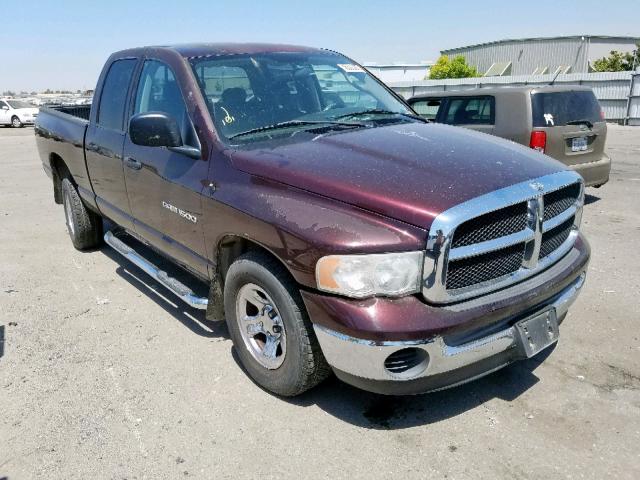 1D7HA18N74J282374 - 2004 DODGE RAM 1500 S BURGUNDY photo 1