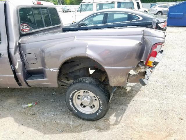 1FTCR10AXTPB33927 - 1996 FORD RANGER GRAY photo 9