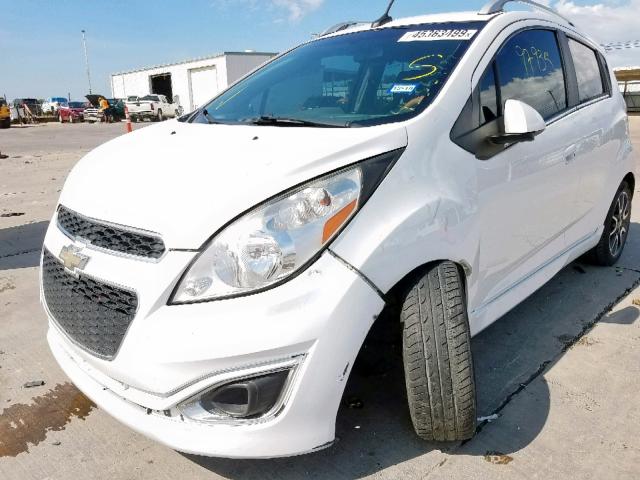 KL8CF6S92DC516271 - 2013 CHEVROLET SPARK 2LT WHITE photo 2