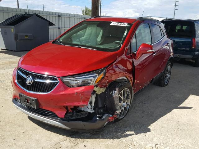 KL4CJ1SB2HB225299 - 2017 BUICK ENCORE SPO RED photo 2