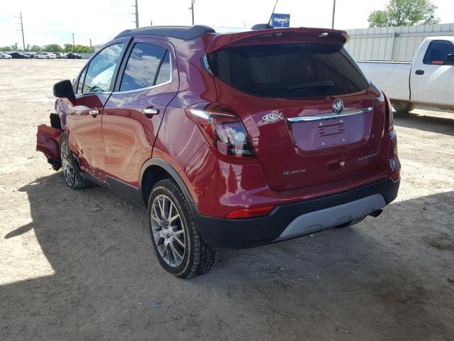 KL4CJ1SB2HB225299 - 2017 BUICK ENCORE SPO RED photo 3