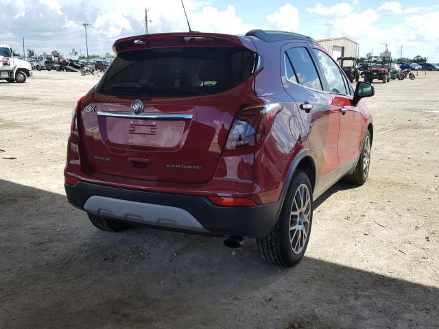 KL4CJ1SB2HB225299 - 2017 BUICK ENCORE SPO RED photo 4