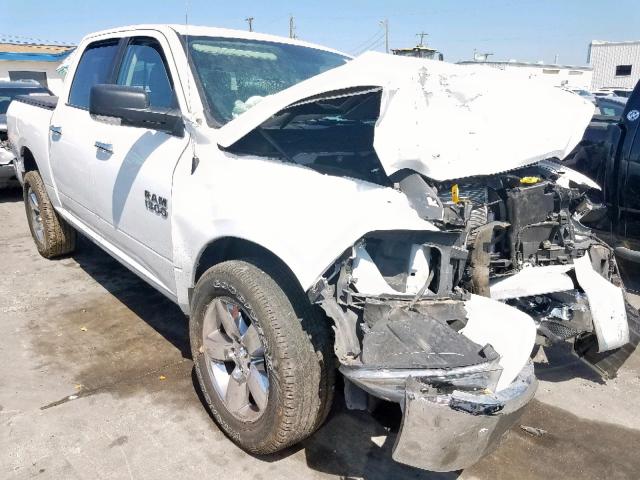 1C6RR6LG1JS340439 - 2018 RAM 1500 SLT WHITE photo 1