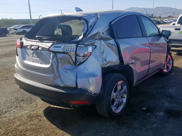 3CZRU6H5XGM758606 - 2016 HONDA HR-V EX SILVER photo 4