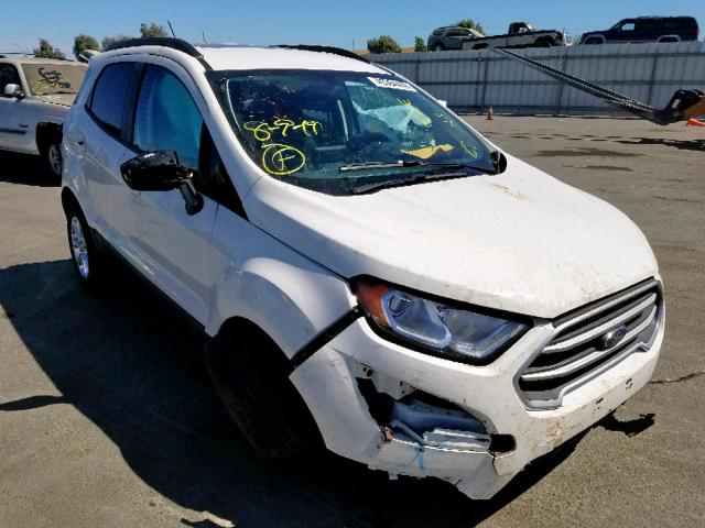 MAJ3P1TE5JC225610 - 2018 FORD ECOSPORT S WHITE photo 1