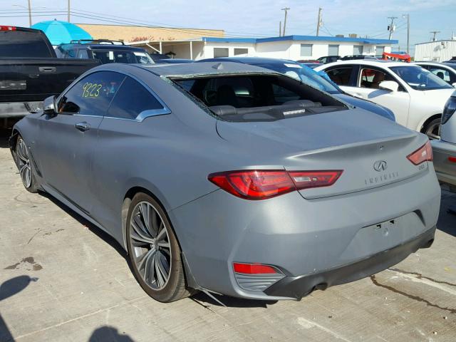 JN1EV7EK4HM362771 - 2017 INFINITI Q60 PREMIU GRAY photo 3