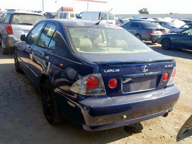 JTHBD192350099670 - 2005 LEXUS IS 300 BLUE photo 3