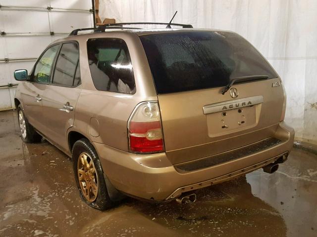 2HNYD18924H520065 - 2004 ACURA MDX TOURIN GOLD photo 3