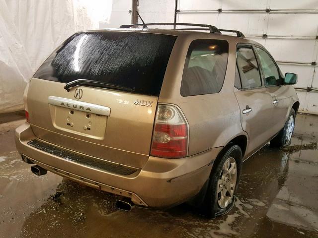 2HNYD18924H520065 - 2004 ACURA MDX TOURIN GOLD photo 4