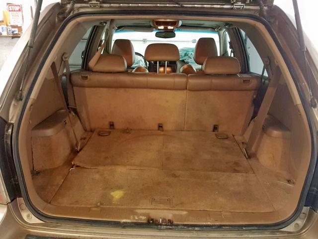 2HNYD18924H520065 - 2004 ACURA MDX TOURIN GOLD photo 9