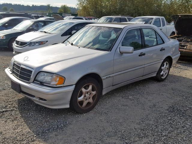 WDBHA29G6YA856127 - 2000 MERCEDES-BENZ C 280 SILVER photo 2