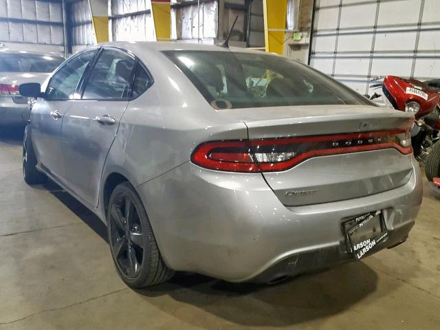 1C3CDFBB7FD224083 - 2015 DODGE DART SXT SILVER photo 3