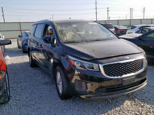 KNDMB5C1XG6111191 - 2016 KIA SEDONA LX BLACK photo 1