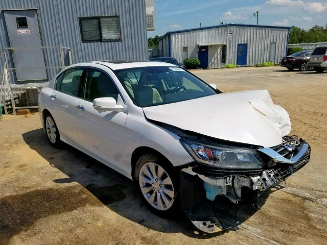 1HGCR3F82FA015654 - 2015 HONDA ACCORD EXL WHITE photo 1