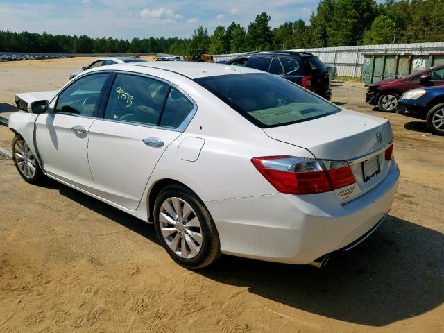 1HGCR3F82FA015654 - 2015 HONDA ACCORD EXL WHITE photo 3