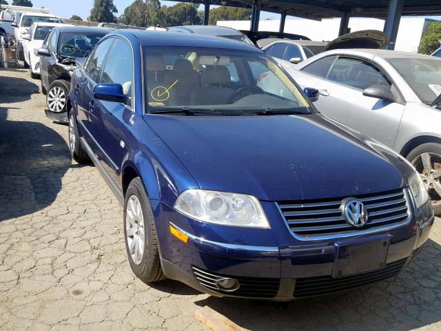 WVWPD63B82P357679 - 2002 VOLKSWAGEN PASSAT GLS BLUE photo 1