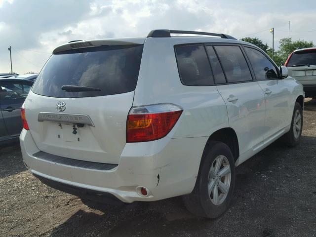 JTEZA3EH4A2009600 - 2010 TOYOTA HIGHLANDER WHITE photo 4