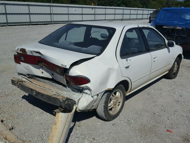 3N1AB41D1XL098186 - 1999 NISSAN SENTRA BAS WHITE photo 4