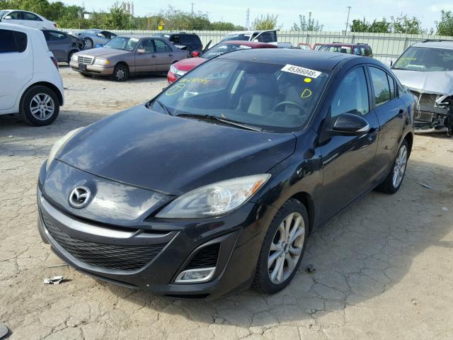 JM1BL1S51A1238045 - 2010 MAZDA 3 S BLACK photo 2