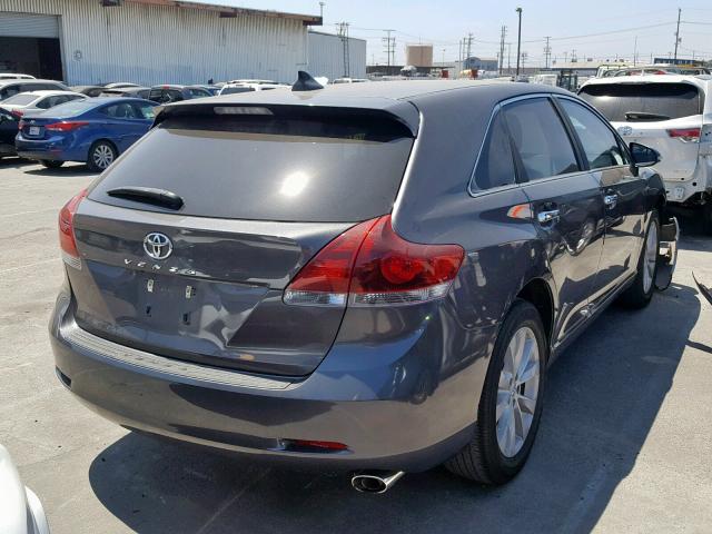 4T3ZA3BBXDU079019 - 2013 TOYOTA VENZA LE CHARCOAL photo 4