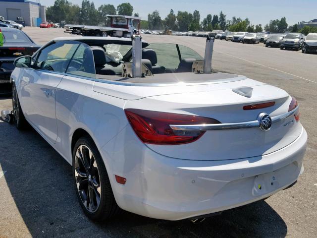 W04WH3N55KG351371 - 2019 BUICK CASCADA PR WHITE photo 3