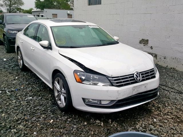 1VWBM7A37CC100207 - 2012 VOLKSWAGEN PASSAT SE WHITE photo 1