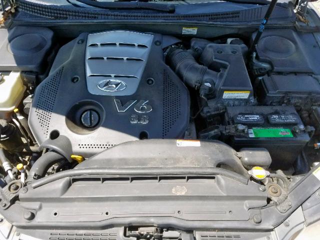 KMHFC46F06A107441 - 2006 HYUNDAI AZERA SE GRAY photo 7