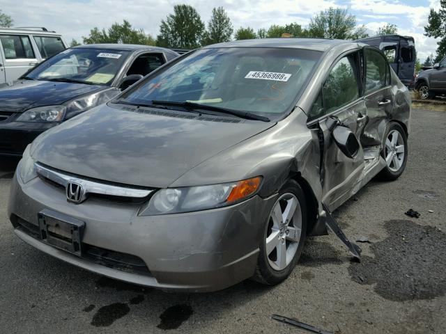 1HGFA16968L095372 - 2008 HONDA CIVIC EXL GRAY photo 2