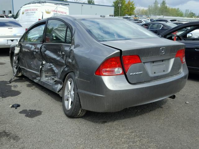 1HGFA16968L095372 - 2008 HONDA CIVIC EXL GRAY photo 3