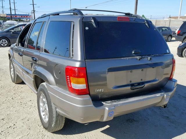 1J4G248S8YC320936 - 2000 JEEP GRAND CHER GRAY photo 3