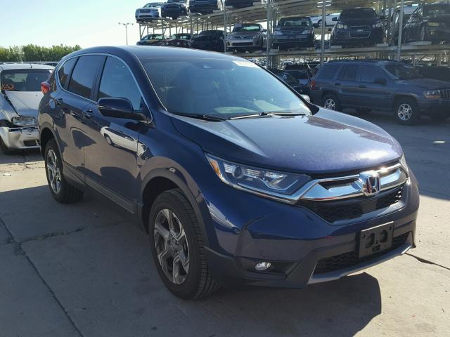 7FARW2H87JE056097 - 2018 HONDA CR-V EXL BLUE photo 1