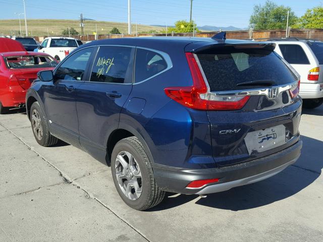 7FARW2H87JE056097 - 2018 HONDA CR-V EXL BLUE photo 3