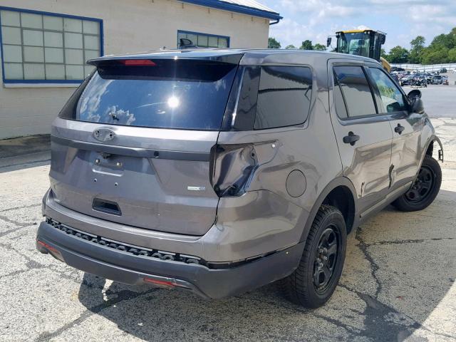 1FM5K8AR2HGB72721 - 2017 FORD EXPLORER P GRAY photo 4