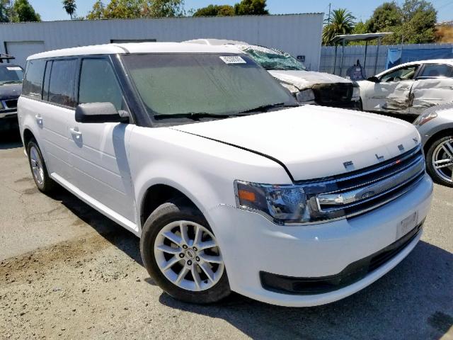 2FMGK5B89FBA22283 - 2015 FORD FLEX SE WHITE photo 1