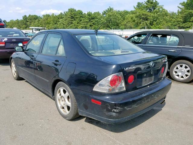 JTHBD182910006243 - 2001 LEXUS IS 300 BLACK photo 3