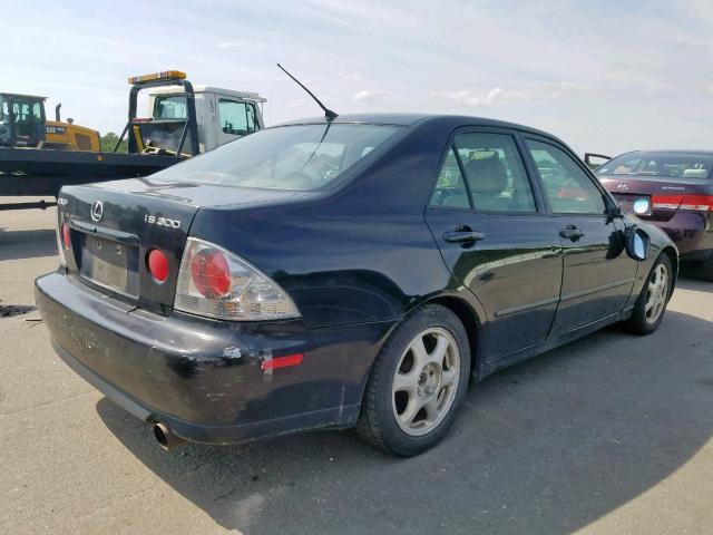 JTHBD182910006243 - 2001 LEXUS IS 300 BLACK photo 4