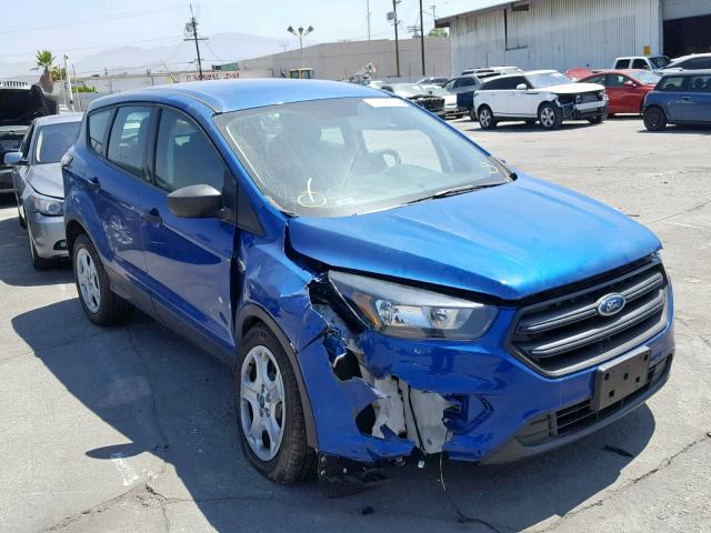 1FMCU0F76JUA56228 - 2018 FORD ESCAPE S BLUE photo 1