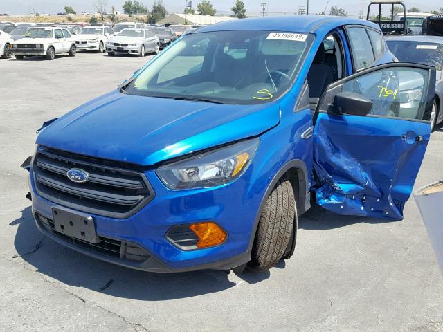 1FMCU0F76JUA56228 - 2018 FORD ESCAPE S BLUE photo 2