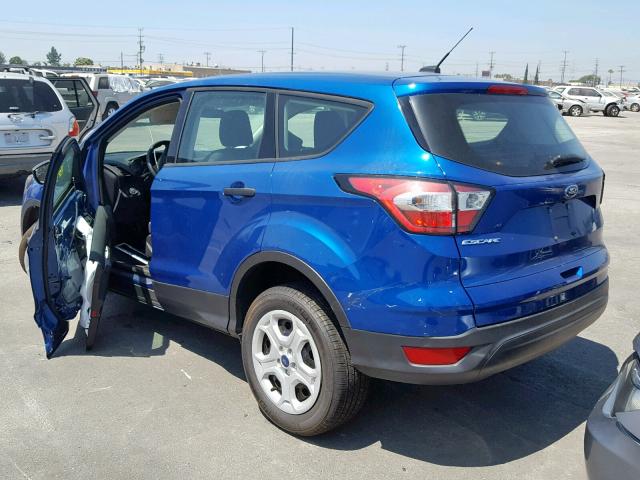 1FMCU0F76JUA56228 - 2018 FORD ESCAPE S BLUE photo 3