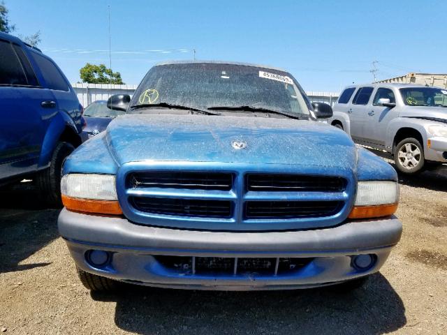 1D7HL38N63S315556 - 2003 DODGE DAKOTA QUA BLUE photo 9