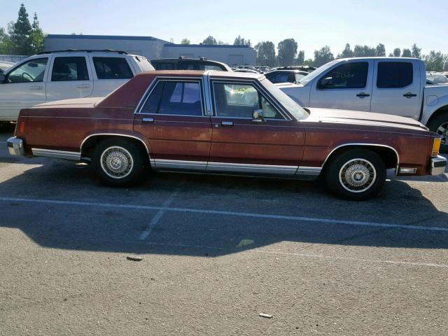 2FABP43F2GX118340 - 1986 FORD LTD CROWN BURGUNDY photo 9